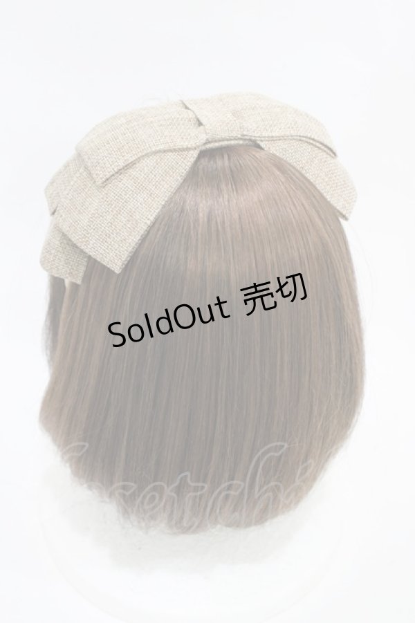 画像2: an another angelus / リボンカチューシャ  Beige H-25-11-14-004-CA-AC-NS-ZH (2)