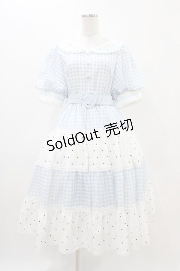 画像1: Lolime by mellfy memory / Fancy Sailorワンピース M サックス H-25-11-14-032-0-OP-NS-ZH (1)