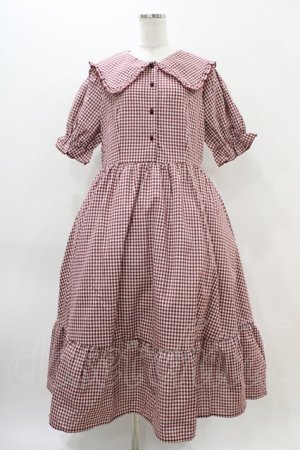 画像: m petit by misako / AM*ギンガムCHKワンピース 3L レッド H-25-11-14-036-LO-OP-NS-ZH