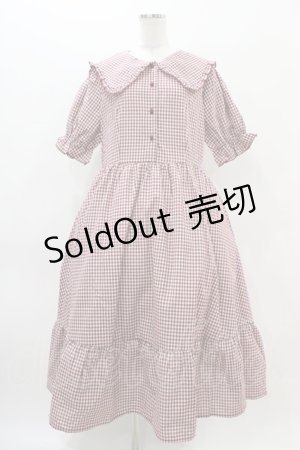 画像: m petit by misako / AM*ギンガムCHKワンピース 3L レッド H-25-11-14-036-LO-OP-NS-ZH