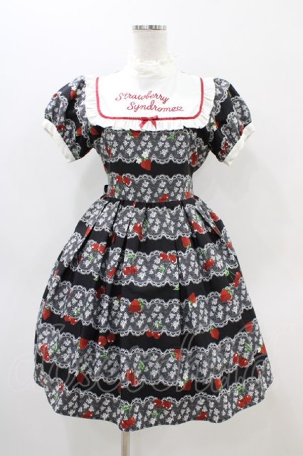 画像1: Ank Rouge / Lacycherryberryヨーク切替ワンピース M ブラック H-25-11-14-040-CA-OP-NS-ZH (1)