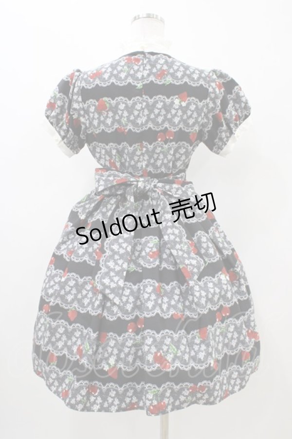 画像2: Ank Rouge / Lacycherryberryヨーク切替ワンピース M ブラック H-25-11-14-040-CA-OP-NS-ZH (2)