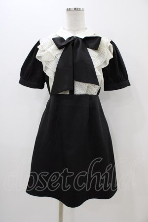 画像: evelyn / ドットフリルワンピース Free ブラック H-25-11-14-042-LO-SK-NS-ZH