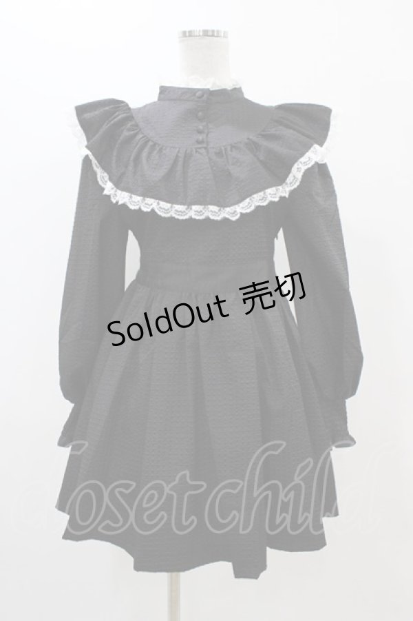 画像1: Manon Mimie / ヨークフリルワンピース Free ブラック H-25-11-14-043-0-OP-NS-ZH (1)