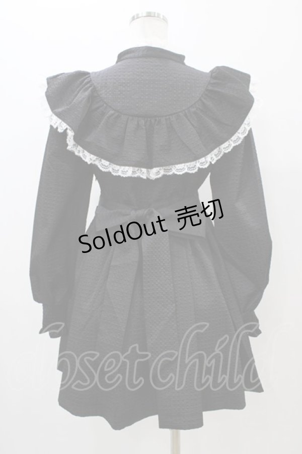 画像2: Manon Mimie / ヨークフリルワンピース Free ブラック H-25-11-14-043-0-OP-NS-ZH (2)