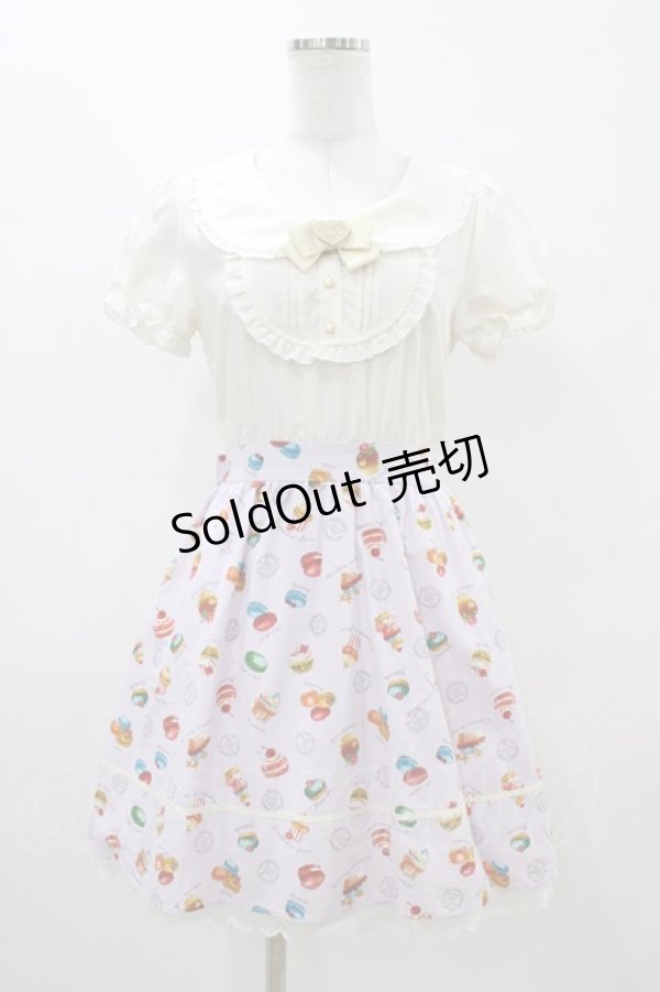 画像1: Amavel / スウィーツ柄ワンピース Free オフ/ラベンダー H-25-11-14-045-CA-OP-NS-ZH (1)