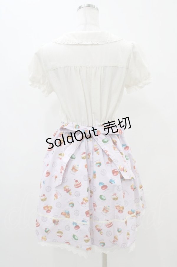 画像2: Amavel / スウィーツ柄ワンピース Free オフ/ラベンダー H-25-11-14-045-CA-OP-NS-ZH (2)