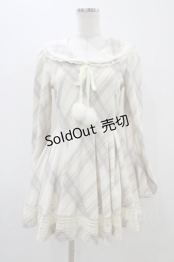 画像1: LIZ LISA / チェックセーラーワンピース Free オフ H-25-11-14-047-LO-OP-NS-ZH (1)