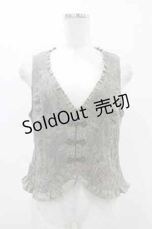 画像: axes femme / ビットデザインレースベスト M カーキ H-25-11-14-048-AX-TO-NS-ZH