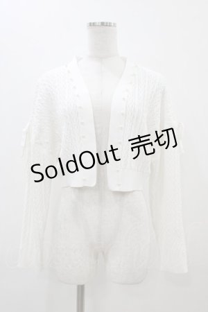 画像: evelyn / UVリボンボレロ Free ホワイト H-25-11-14-051-LO-TO-NS-ZH