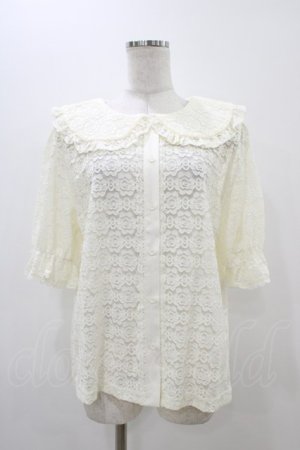 画像: m petit by misako / TT* AOKレースブラウス LL 生成り H-25-11-14-053-LO-BL-NS-ZH