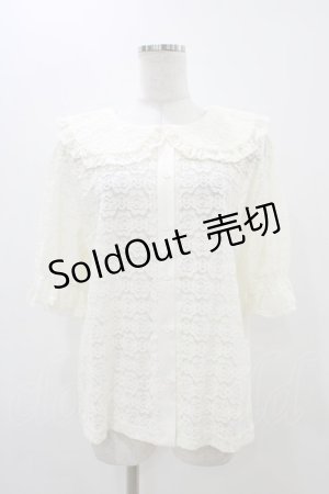 画像: m petit by misako / TT* AOKレースブラウス LL 生成り H-25-11-14-053-LO-BL-NS-ZH
