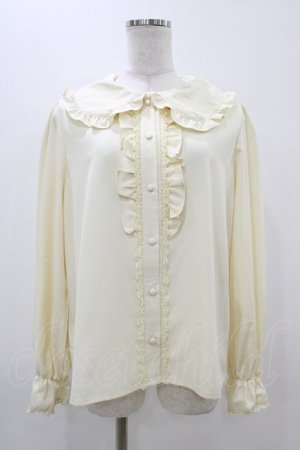 画像: m petit by misako / AM マルエリフリルブラウス LL 生成り H-25-11-14-054-LO-BL-NS-ZH