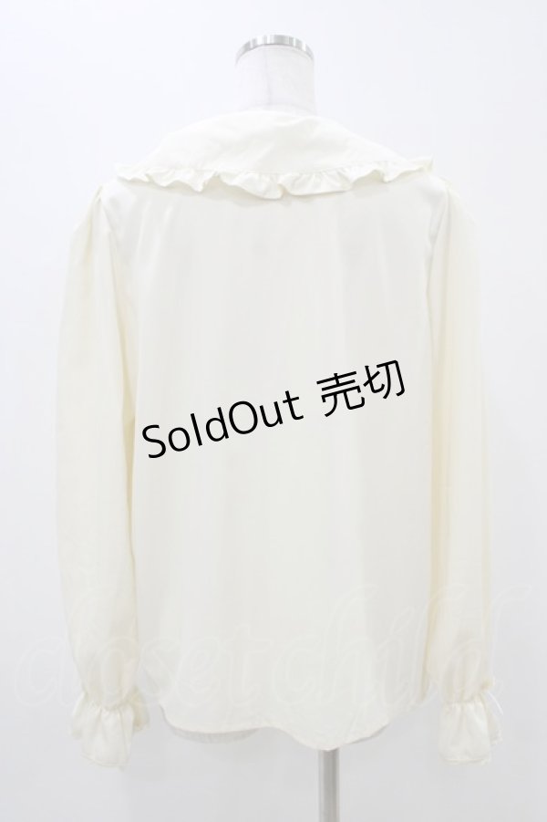 画像2: m petit by misako / AM マルエリフリルブラウス LL 生成り H-25-11-14-054-LO-BL-NS-ZH (2)