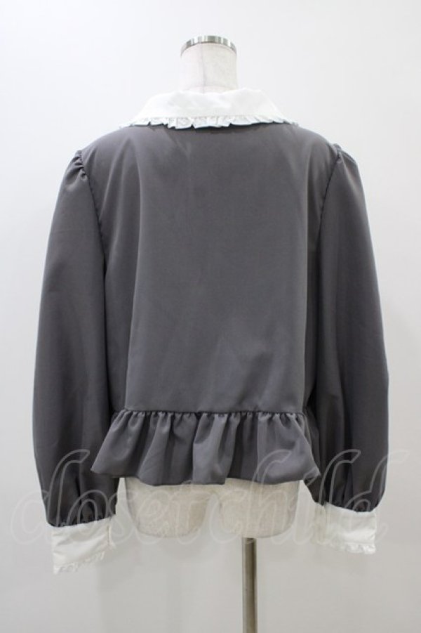 画像2: Cherirulu Chocola / MYリボンマルエリブラウス 3L グレー H-25-11-14-056-0-BL-NS-ZH (2)