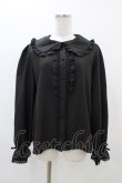 画像1: m petit by misako / AM マルエリフリルブラウス LL ブラック H-25-11-14-058-LO-BL-NS-ZH (1)