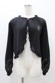 画像1: m petit by misako / MSKバラBフリルボレロ LL ブラック H-25-11-14-060-LO-TO-NS-ZH (1)