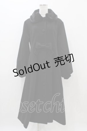 画像: m petit by misako / AM*リボンコート LL ブラック H-25-11-14-061-LO-CO-NS-ZH