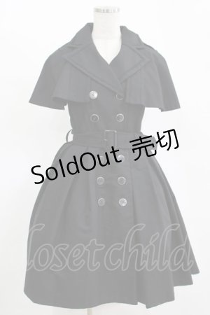 画像: Sheglit / "Morstan"ケープベストワンピース  ブラック H-25-11-14-1001-EL-OP-KB-ZH