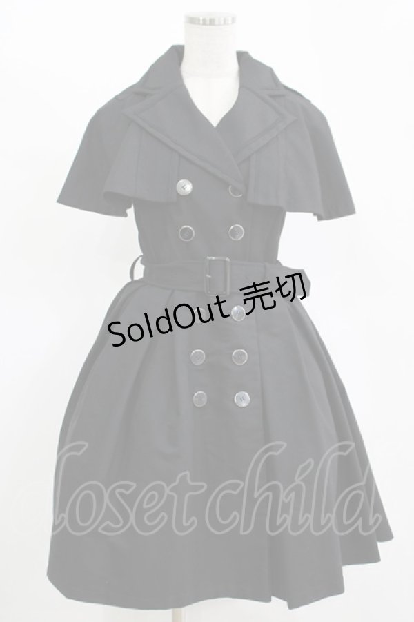 画像1: Sheglit / "Morstan"ケープベストワンピース  ブラック H-25-11-14-1001-EL-OP-KB-ZH (1)