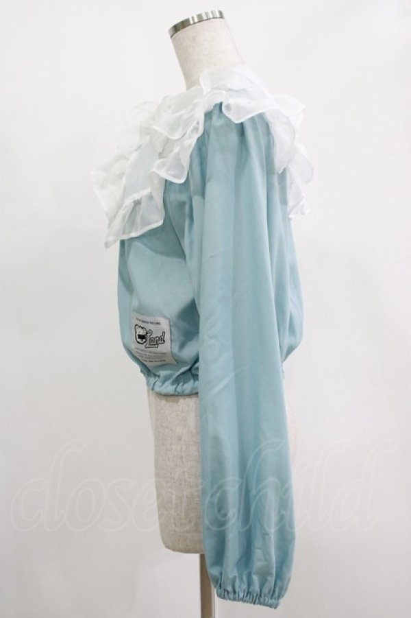 画像2: LAND by MILK BOY / SEE THRU COLLAR   ブルー H-25-11-14-1029-MB-BL-KB-ZH (2)