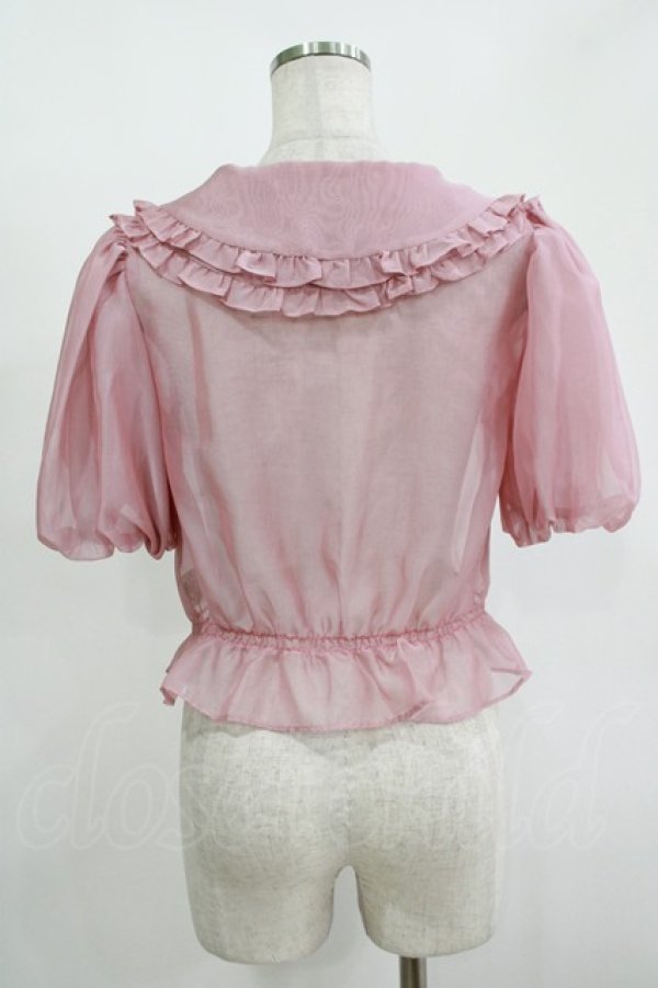 画像3: LAND by MILK BOY / LANDフリルブラウス  ピンク H-25-11-14-1030-MB-BL-KB-ZH (3)