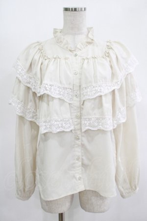 画像: MILK / ALICE'Sブラウス  アイボリー H-25-11-14-1031-ML-BL-KB-ZH