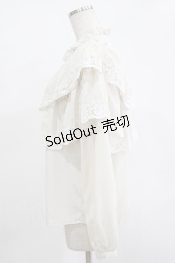 画像2: MILK / ALICE'Sブラウス  アイボリー H-25-11-14-1031-ML-BL-KB-ZH (2)