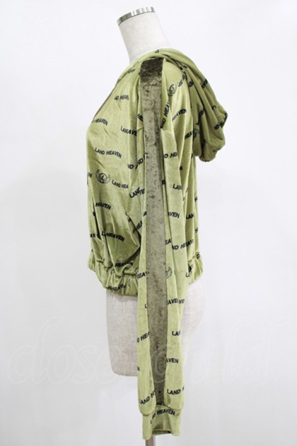 画像2: LAND by MILKBOY / LAND HEAVEN HOODIE  カーキ H-25-11-14-1035-MB-TO-KB-ZH (2)