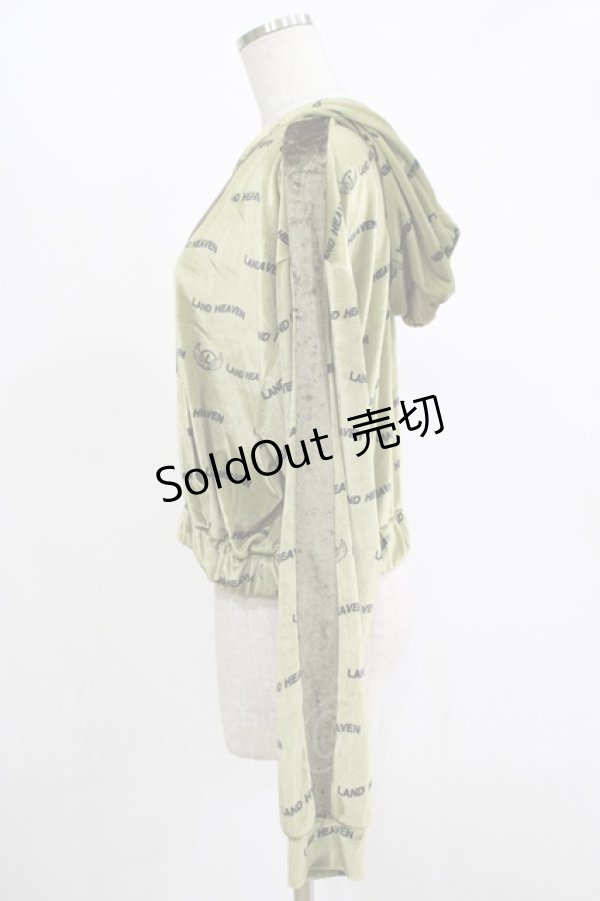 画像2: LAND by MILKBOY / LAND HEAVEN HOODIE  カーキ H-25-11-14-1035-MB-TO-KB-ZH (2)