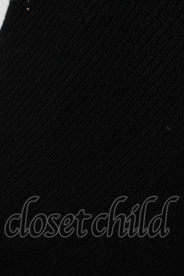 画像5: MILKBOY / ファー付ニットポンチョ  ブラック H-25-11-14-1036-MB-TO-KB-ZH (5)