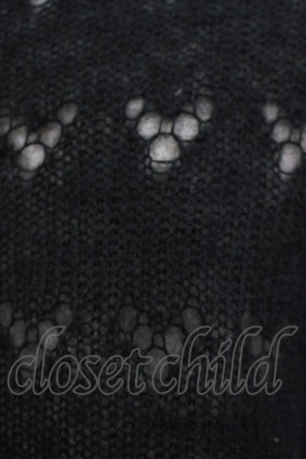 画像4: MILK / ファーリボンカーディガン  ブラック H-25-11-14-1037-ML-TO-KB-ZH (4)