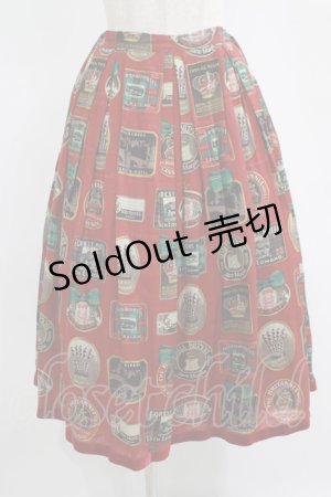 画像: Jane Marple / Bonne Journee Hotelタックスカート  ワイン H-25-11-14-1005-JM-SK-KB-ZH