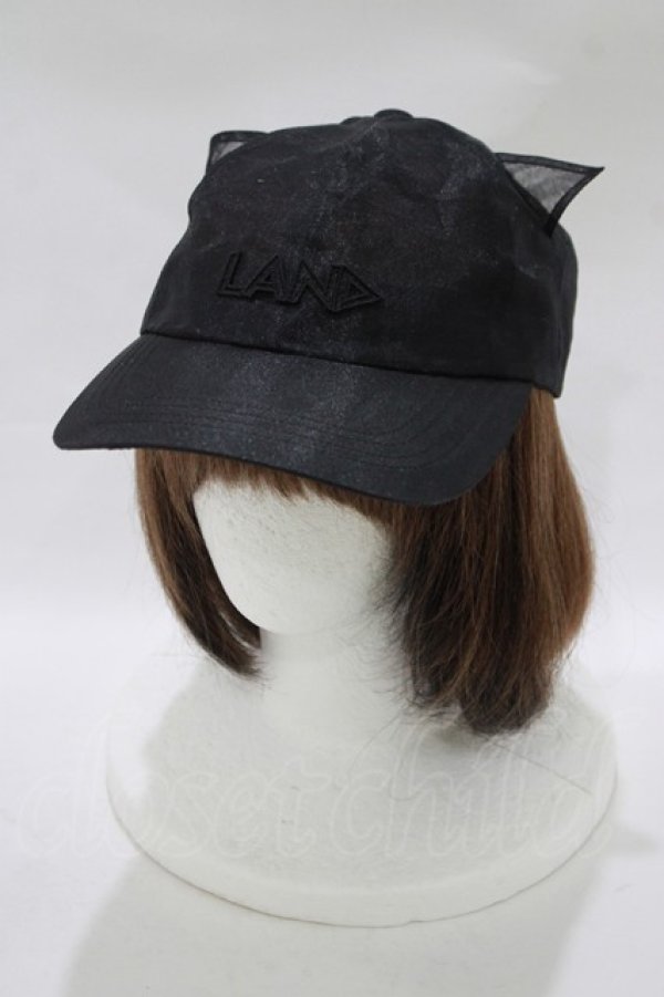 画像1: LAND by MILK BOY / LAND CAT CAP  ブラック H-25-11-14-1045-MB-AC-KB-ZH (1)