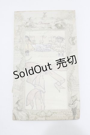 画像: Grimoire / プリントタイツ  アイボリー H-25-11-14-1046-GO-ZA-KB-ZH