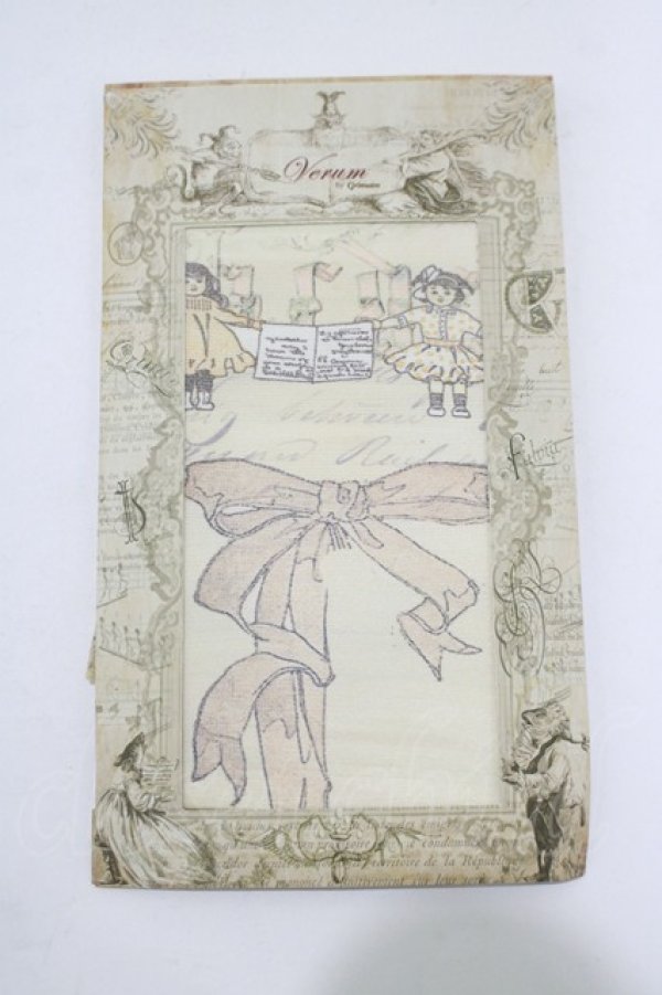 画像1: Grimoire / プリントタイツ  アイボリー H-25-11-14-1046-GO-ZA-KB-ZH (1)