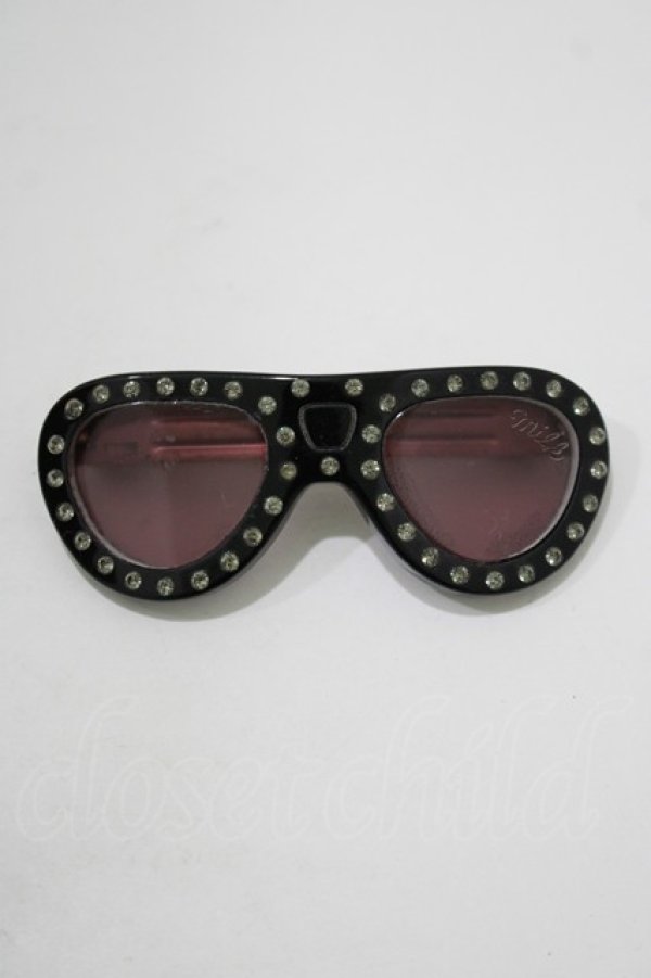 画像2: MILK / グラスバレッタ  黒 H-25-11-14-1049-ML-AC-KB-ZH (2)