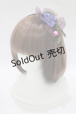 画像: MILK / コサージュカチューシャ  パープル H-25-11-14-1053-ML-AC-KB-ZH