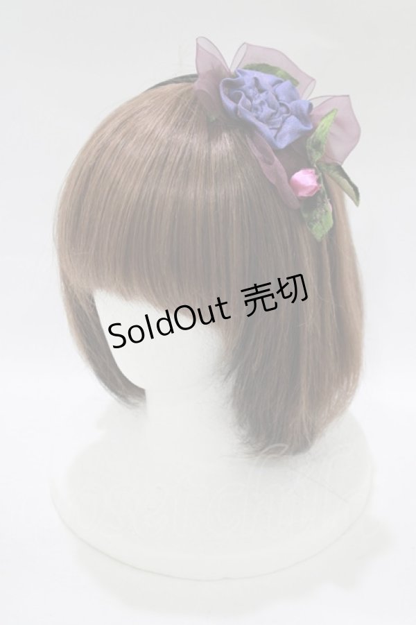 画像1: MILK / コサージュカチューシャ  パープル H-25-11-14-1053-ML-AC-KB-ZH (1)