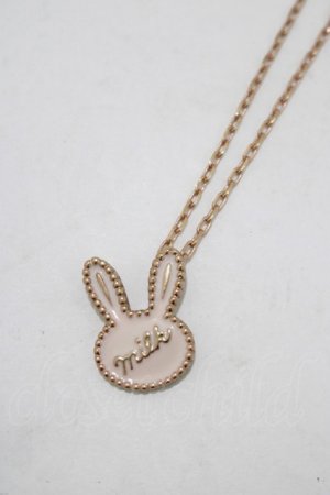 画像: MILK / プティーバニーネックレス  ピンクゴールド×ベビーピンク H-25-11-14-1054-ML-AC-KB-ZH