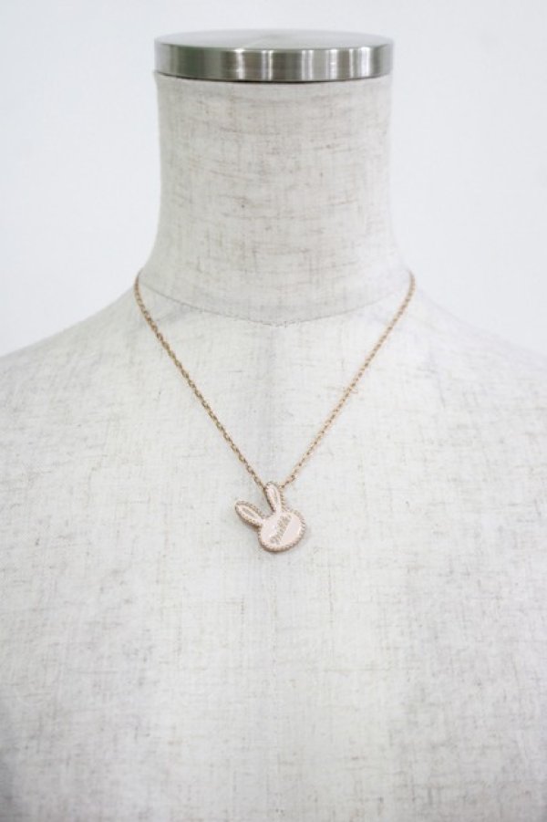 画像2: MILK / プティーバニーネックレス  ピンクゴールド×ベビーピンク H-25-11-14-1054-ML-AC-KB-ZH (2)