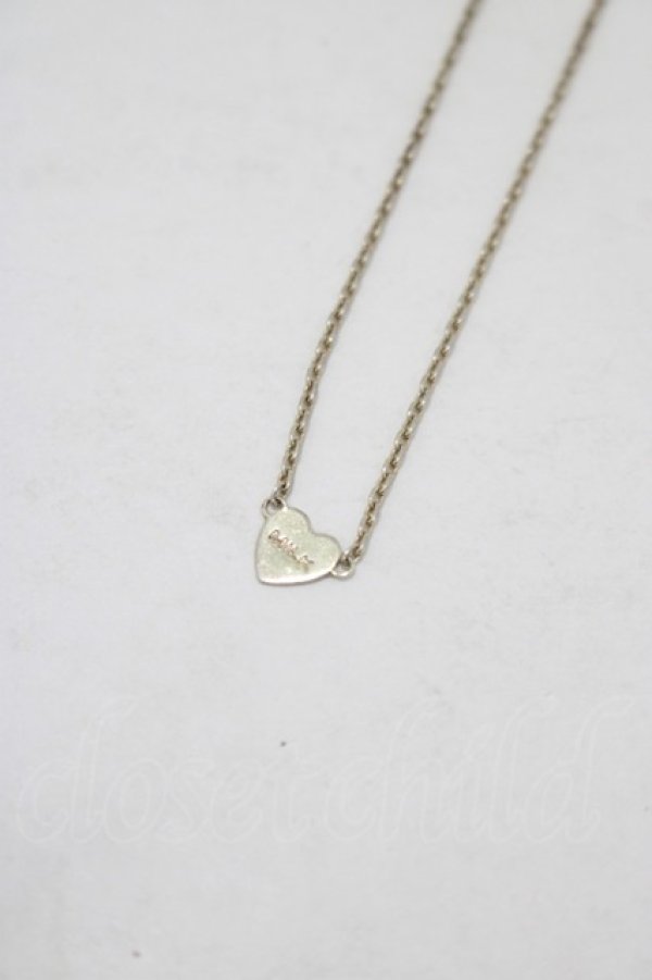 画像1: MILK / ロゴハートネックレス  シルバー H-25-11-14-1056-ML-AC-KB-ZH (1)