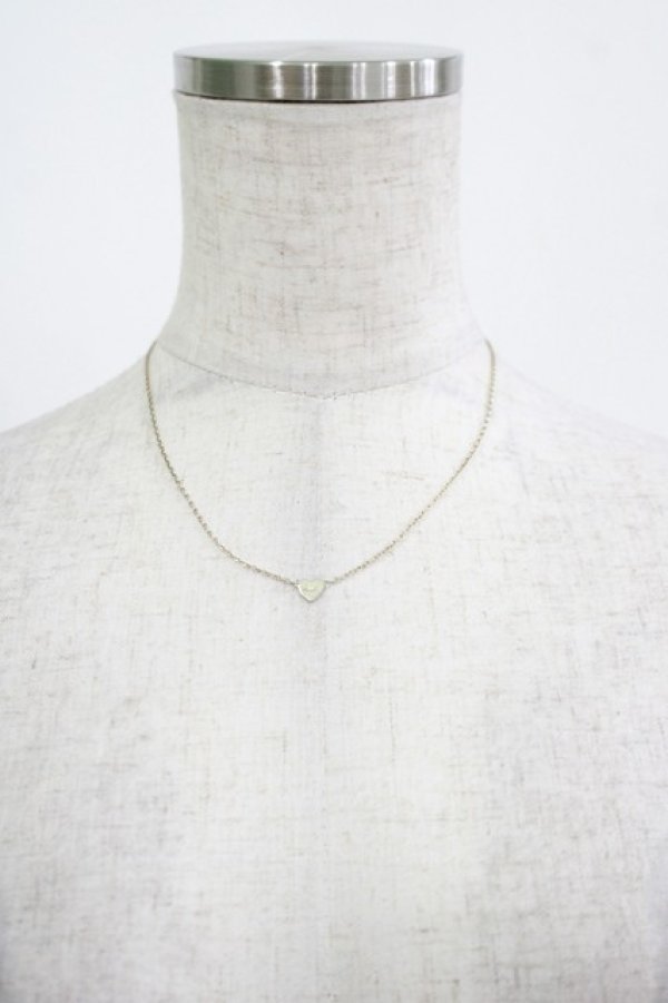 画像2: MILK / ロゴハートネックレス  シルバー H-25-11-14-1056-ML-AC-KB-ZH (2)