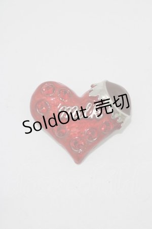 画像: MILK / ハートチョコブローチ  レッド H-25-11-14-1057-ML-ZA-KB-ZH