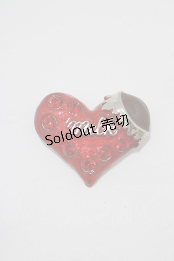 画像1: MILK / ハートチョコブローチ  レッド H-25-11-14-1057-ML-ZA-KB-ZH (1)