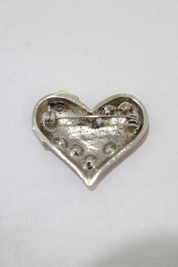 画像2: MILK / ハートチョコブローチ  レッド H-25-11-14-1057-ML-ZA-KB-ZH (2)