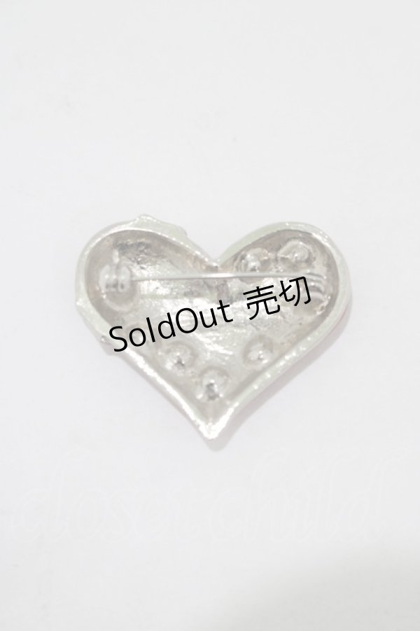 画像2: MILK / ハートチョコブローチ  レッド H-25-11-14-1057-ML-ZA-KB-ZH (2)