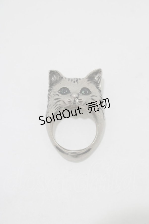 画像1: MILK / BABY CAT Collectionリング 約12号 シルバー H-25-11-14-1058-ML-AC-KB-ZH (1)