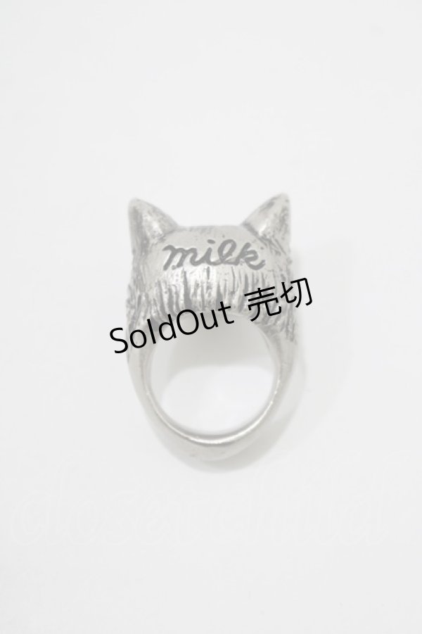 画像2: MILK / BABY CAT Collectionリング 約8号 シルバー H-25-11-14-1060-ML-AC-KB-ZH (2)