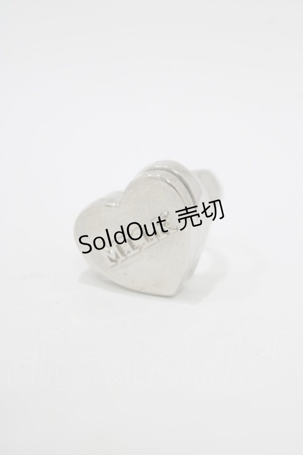 画像1: MILK / ハートミラーリング 9号 シルバー H-25-11-14-1067-ML-AC-KB-ZH (1)